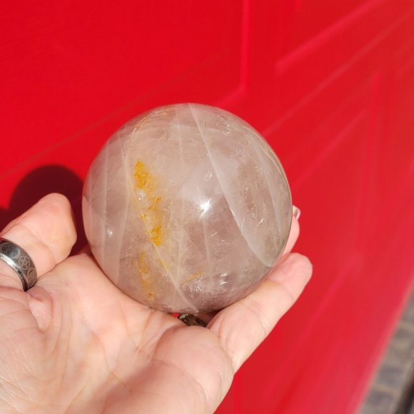 Blue Rose Quartz Sphere - Picture 5 of 5